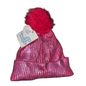 🐲3 FOR $9🦄 NEW More Than Magic Knit Sweater Shiny Beanie Hat Pompom Metallic